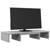 vidaXL Monitor Stand Adjustable Concrete Grey 23.6x9.4x4.1" Engineered Wood