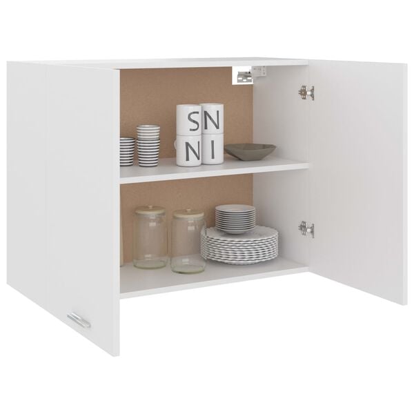 vidaXL Hanging Cabinet White Engineered Wood Standard Hanging Cabinet