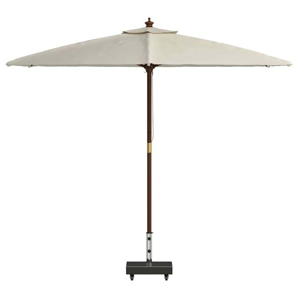 vidaXL Parasol Base Black 17.72 x 9.84 x 17.72 in Granite