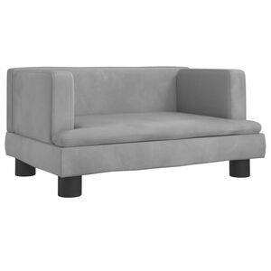 vidaXL Kids Sofa Light grey