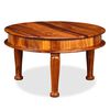 vidaXL Coffee Table Solid Acacia Wood 27.6"x27.6"x15.7"