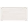 vidaXL Garden Planter White Solid pinewood Medium Garden Planter