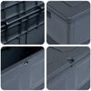 vidaXL Cushion Box Anthracite Plastic Medium Cushion Box Rectangular