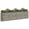 vidaXL Gabion Raised Bed Silver Galvanized Steel Extra Large Durable