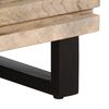 vidaXL Sideboard Bleached Wood Solid mango wood, Steel Medium Sideboard