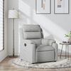 vidaXL Recliner Chair Light grey Polyester (fabric), metal, plywood Single
