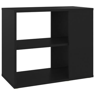 vidaXL Side Cabinet Black 24"x12"x20" Chipboard