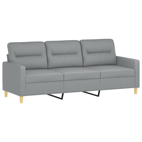 vidaXL Sofa Set Light grey
