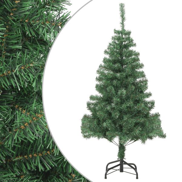 vidaXL Christmas Tree Green PVC and Steel 82.7 in tall