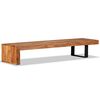 vidaXL TV Stand Unique natural wood grain Solid Acacia Wood Medium