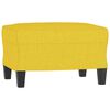 vidaXL Sofa Chair with Footstool Light Yellow
