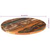 vidaXL Table Top Multicolor Solid reclaimed wood Medium