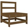 vidaXL Garden Lounge Set Honey Brown Solid Pine Wood, Plywood Medium