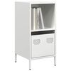 vidaXL Sideboard White Cold-rolled Steel 13.8x15.4x28.9 in Sideboard