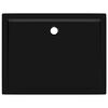 vidaXL Rectangular ABS Shower Base Tray Black 27.6"x35.4"