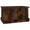vidaXL Storage Box Smoked oak Engineered wood 19.7 x 11.8 x 11.0 in