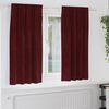 vidaXL Blackout Curtains 2 pcs Wine Red 55.12 x 68.90 in Velvet