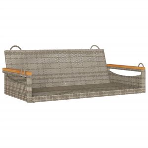 vidaXL Patio Swing Bench Gray