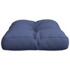 vidaXL Pallet Cushion Navy blue Fabric (100% polyester) 19.7x15.7x4.7 in