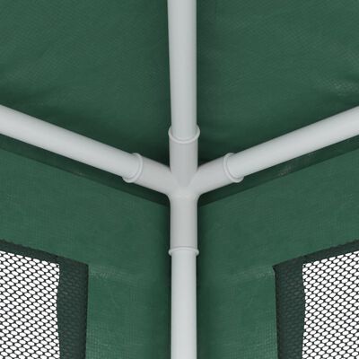 vidaXL Party Tent with 4 Mesh Sidewalls Green 9.8'x13.1' HDPE