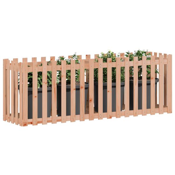 vidaXL Garden Raised Bed Natural wood Solid Douglas wood 78.7x19.7x27.6 in