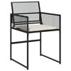vidaXL Garden Dining Set Black table and chairs PE rattan Large Foldable