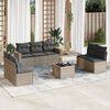 vidaXL Garden Sofa Set Grey, Dark Grey