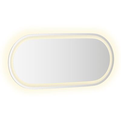 vidaXL LED Bathroom Mirror 31.5"x13.8" Oval