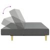 vidaXL Sofa Bed Dark gray Fabric (100% polyester), wood, plastic Standard