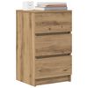 vidaXL Bedside Cabinet Artisan Oak Engineered Wood Medium