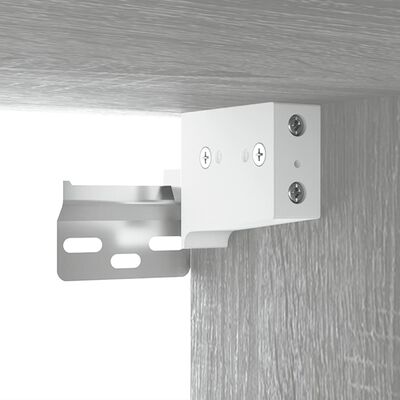 vidaXL Wall Cabinet Gray Sonoma 13.8"x13.4"x35.4" Engineered Wood