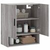 vidaXL Wall Cabinet Gray Sonoma Engineered Wood Wall Cabinet Rectangular
