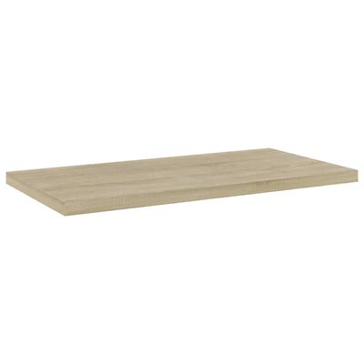 vidaXL Bookshelf Boards 4 pcs Sonoma Oak 15.7"x7.9"x0.6" Engineered Wood