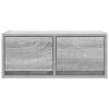 vidaXL TV Cabinet Set of 2 Grey sonoma Engineered wood Medium