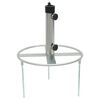 vidaXL Umbrella Base Silver Steel with powder coating One Size