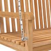 vidaXL Swing Bench Natural Teak Solid Teak Wood Standard Durable
