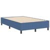 vidaXL Box Spring Bed Blue 47.2" x 74.8" Corduroy fabric