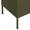 vidaXL Storage Cabinet Olive Green Steel 31.5 x 13.8 x 40.0 in
