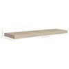 vidaXL Wall Shelf Set of 2 Oak Honeycomb MDF, Metal Medium