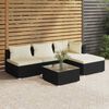 vidaXL Garden Lounge Set Black