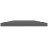 vidaXL Shelf Set of 4 High gloss grey Engineered wood 15.7 x 7.9 in