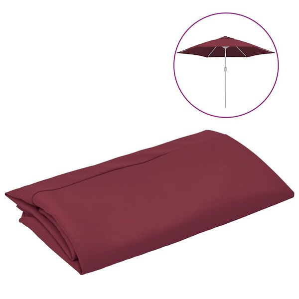 vidaXL Replacement Fabric Bordeaux Red 100% polyester 118.1 in diameter