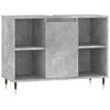 vidaXL Bathroom Cabinet Concrete gray Engineered wood, iron Medium