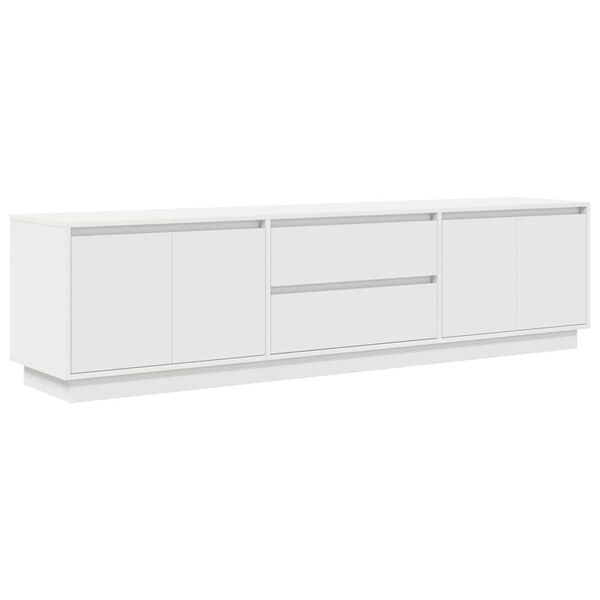 vidaXL TV Cabinet White Engineered Wood Large TV Cabinet Rectangular