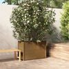 vidaXL Garden Planter Honey brown Solid pinewood Large Tough