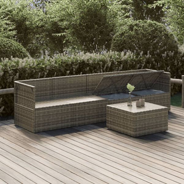vidaXL Garden Lounge Set Grey, Dark Grey