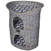 vidaXL Cat House Grey Willow, Polyester Medium Durable Cat House