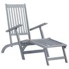 vidaXL Deck Chair Acacia wood Solid acacia wood, 100% polyester Standard