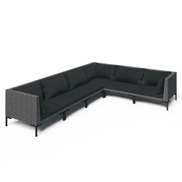 vidaXL Garden Lounge Set Dark Grey