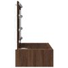 vidaXL Dressing Table Brown 32.68 x 15.75 x 27.56 in Engineered Wood